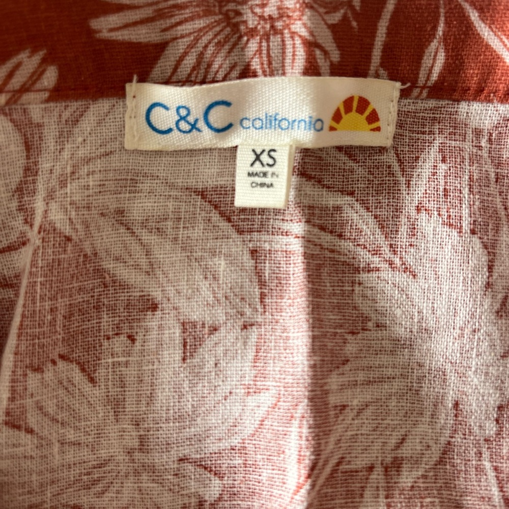 C&C California Linen Blend Ellis Dress - Picture 8 of 9
